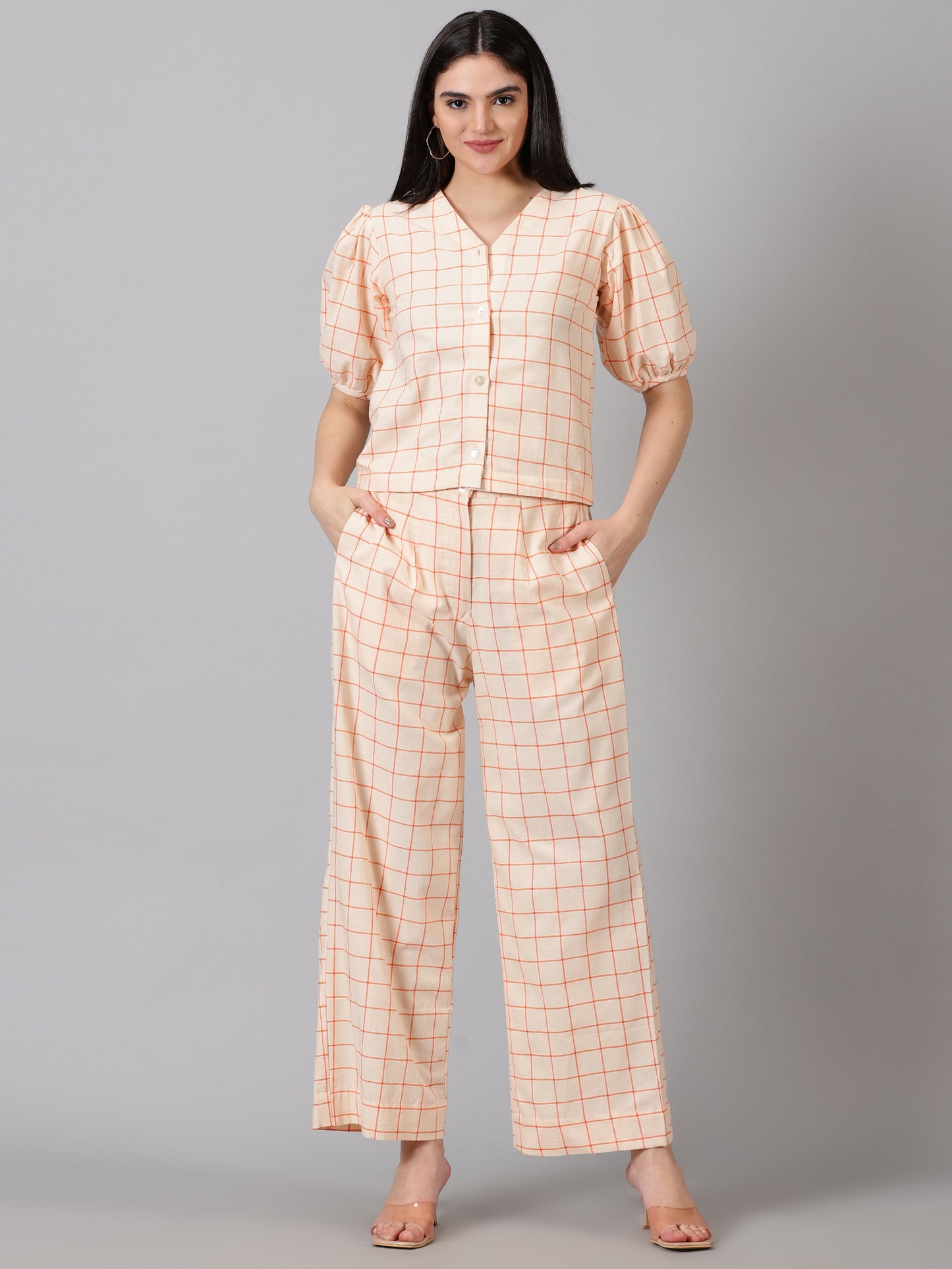 Alisa Cotton Checks Co-ord