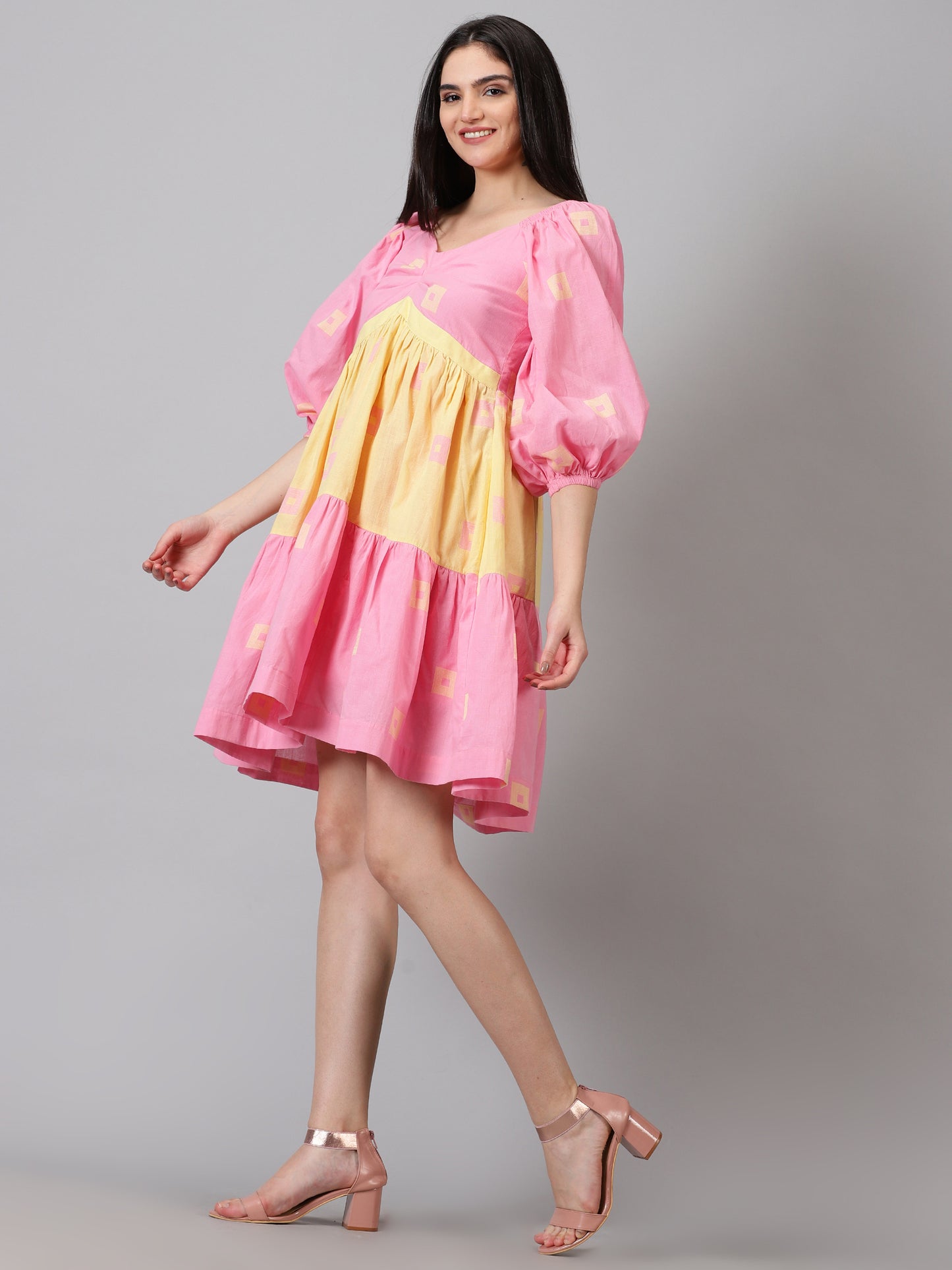 Candy Ruffled Mini Dress