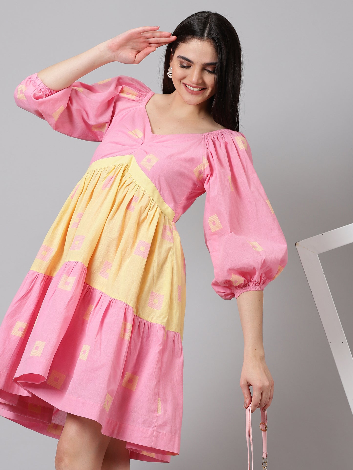 Candy Ruffled Mini Dress