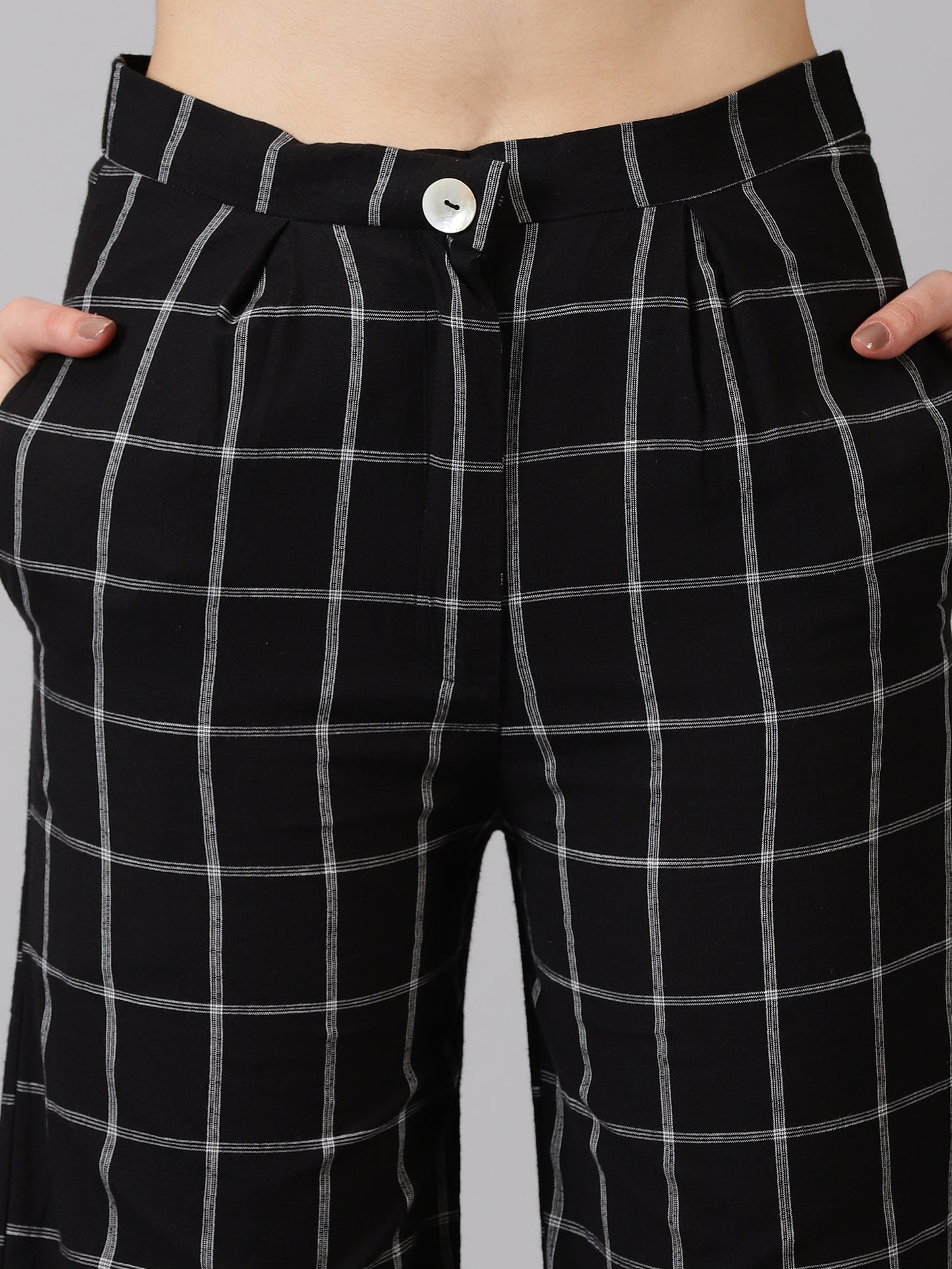 Black Cotton Checks Co-ord Set