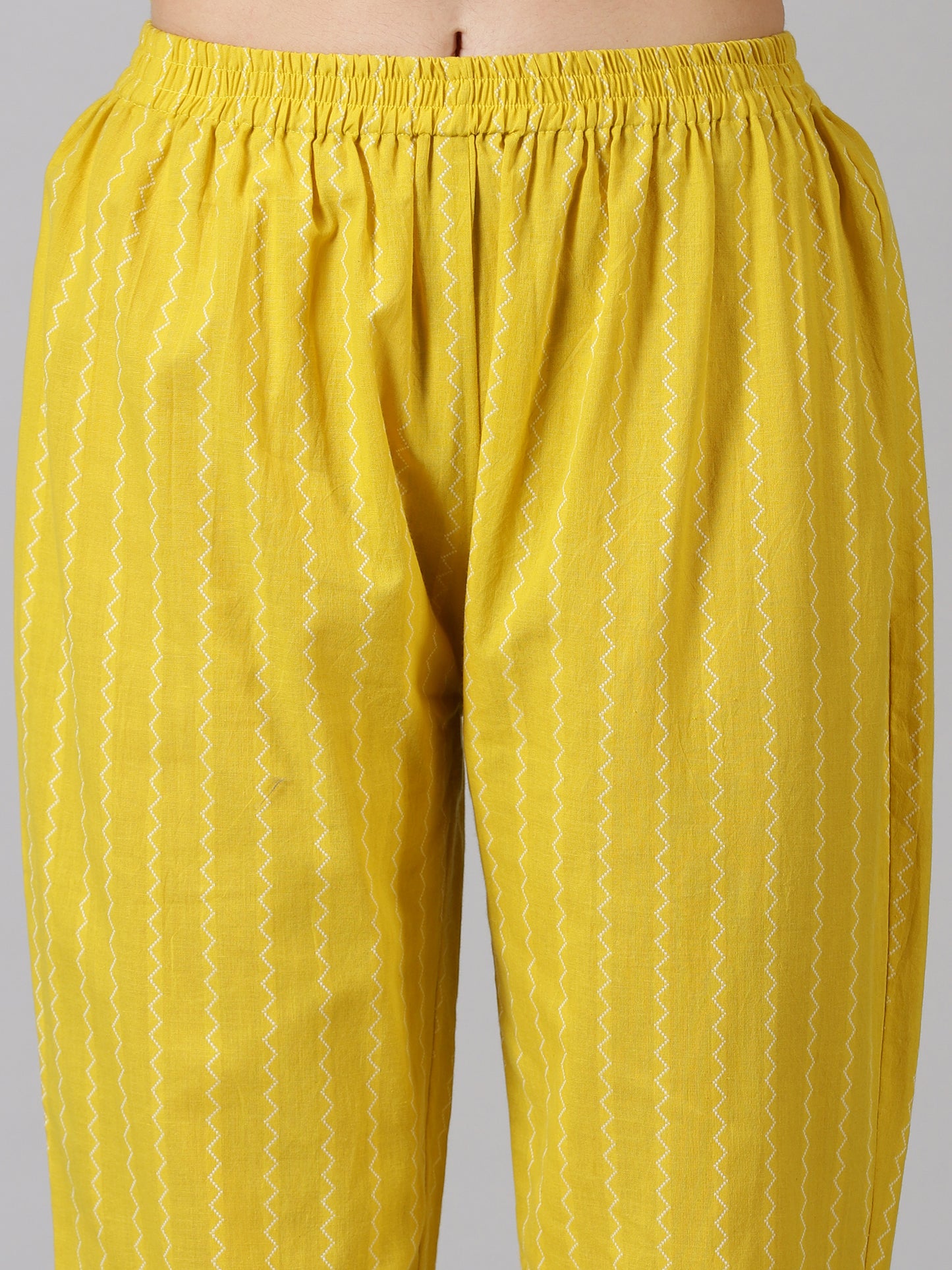 Yellow Dobby Cotton Co-ord
