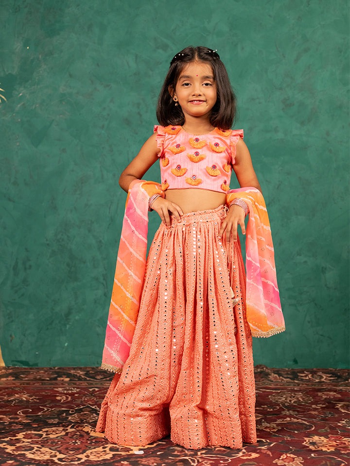 Boy & Girl Orange Sibling Outfits