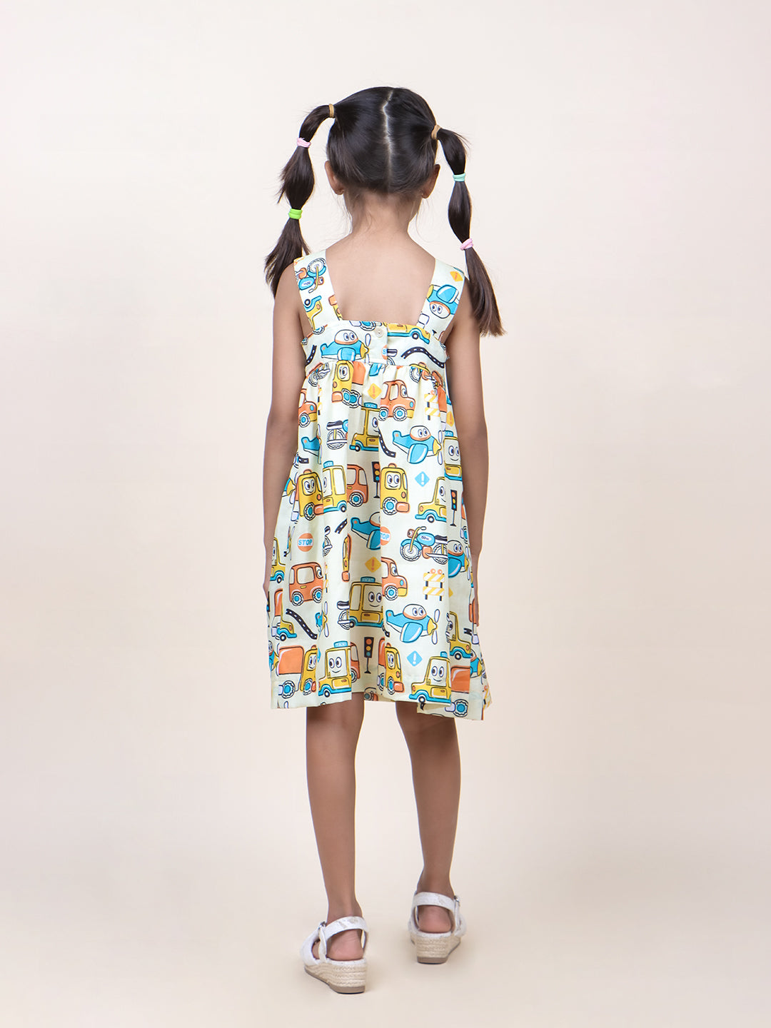 Girls Long Drive Printed Dress