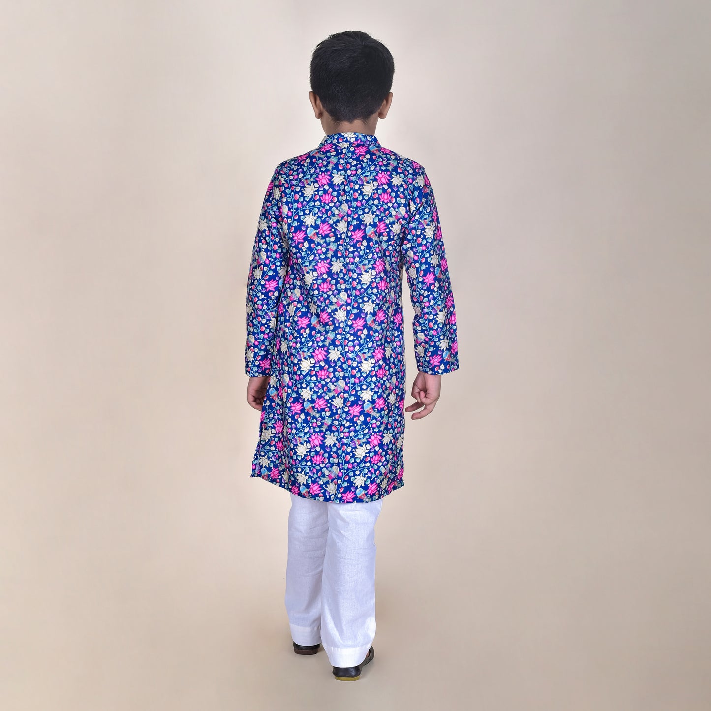 Boys Ethnic Violet Kurta with Pant