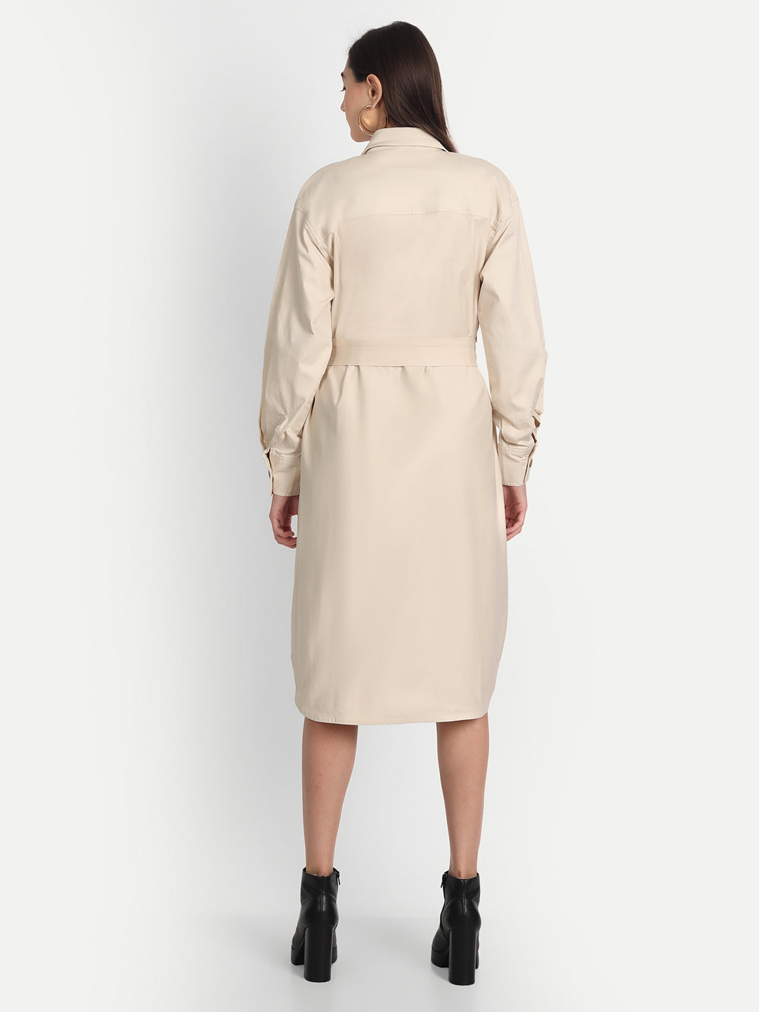 Sand Long Winter Coat