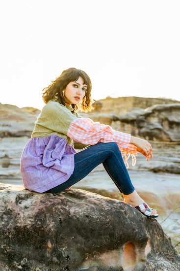 Multicolour Kala cotton Top