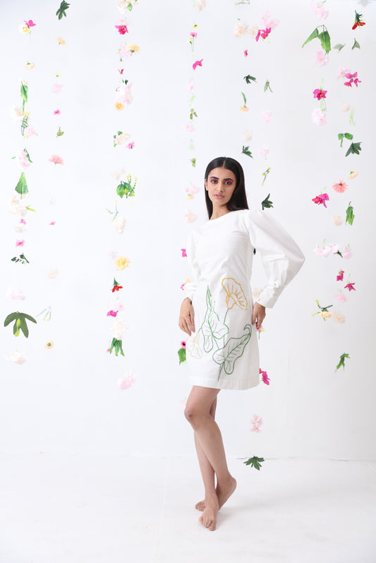 Calla Embroidered Cotton Dress