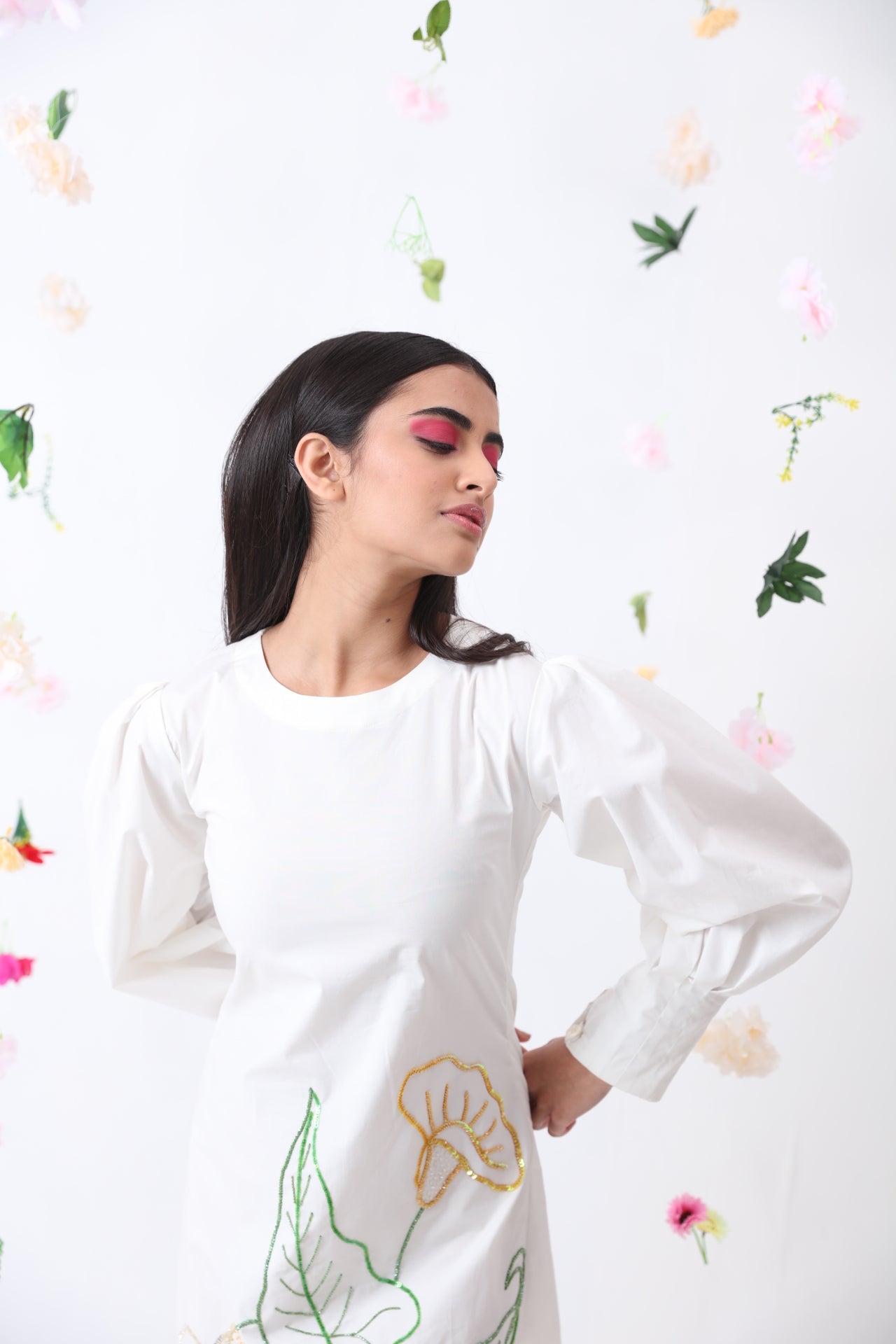 Calla Embroidered Cotton Dress