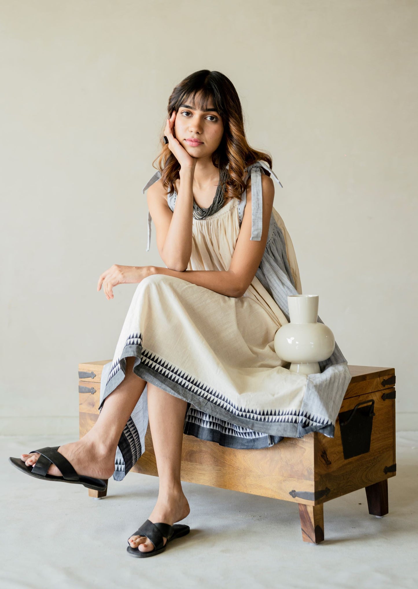 Strap South-Cotton Dress