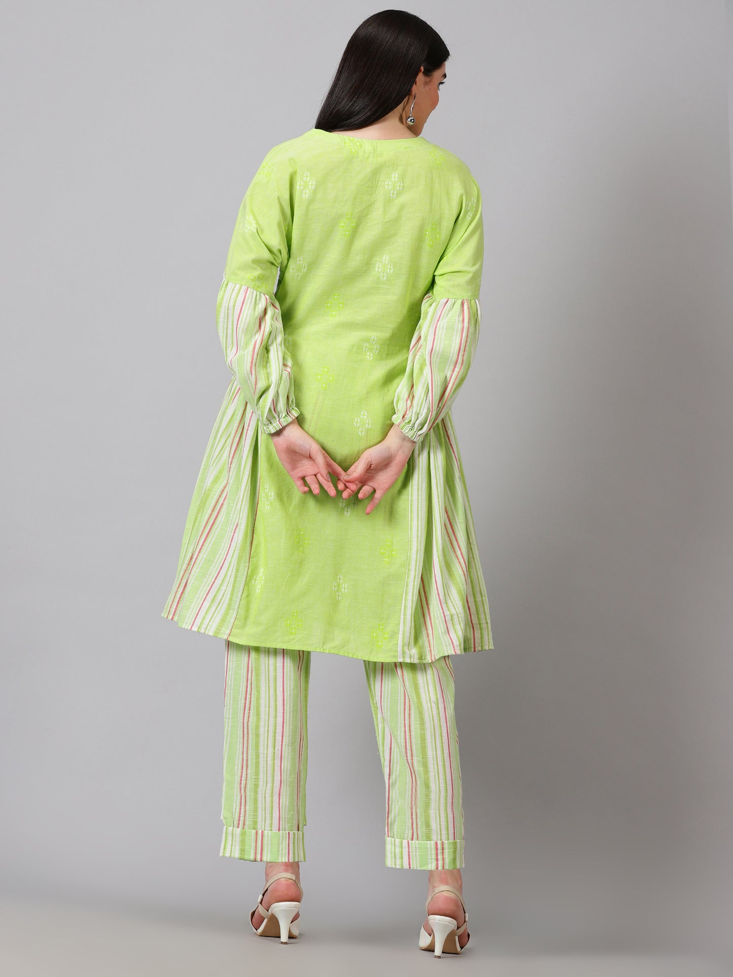 Lime Dobby Cotton Co-ord