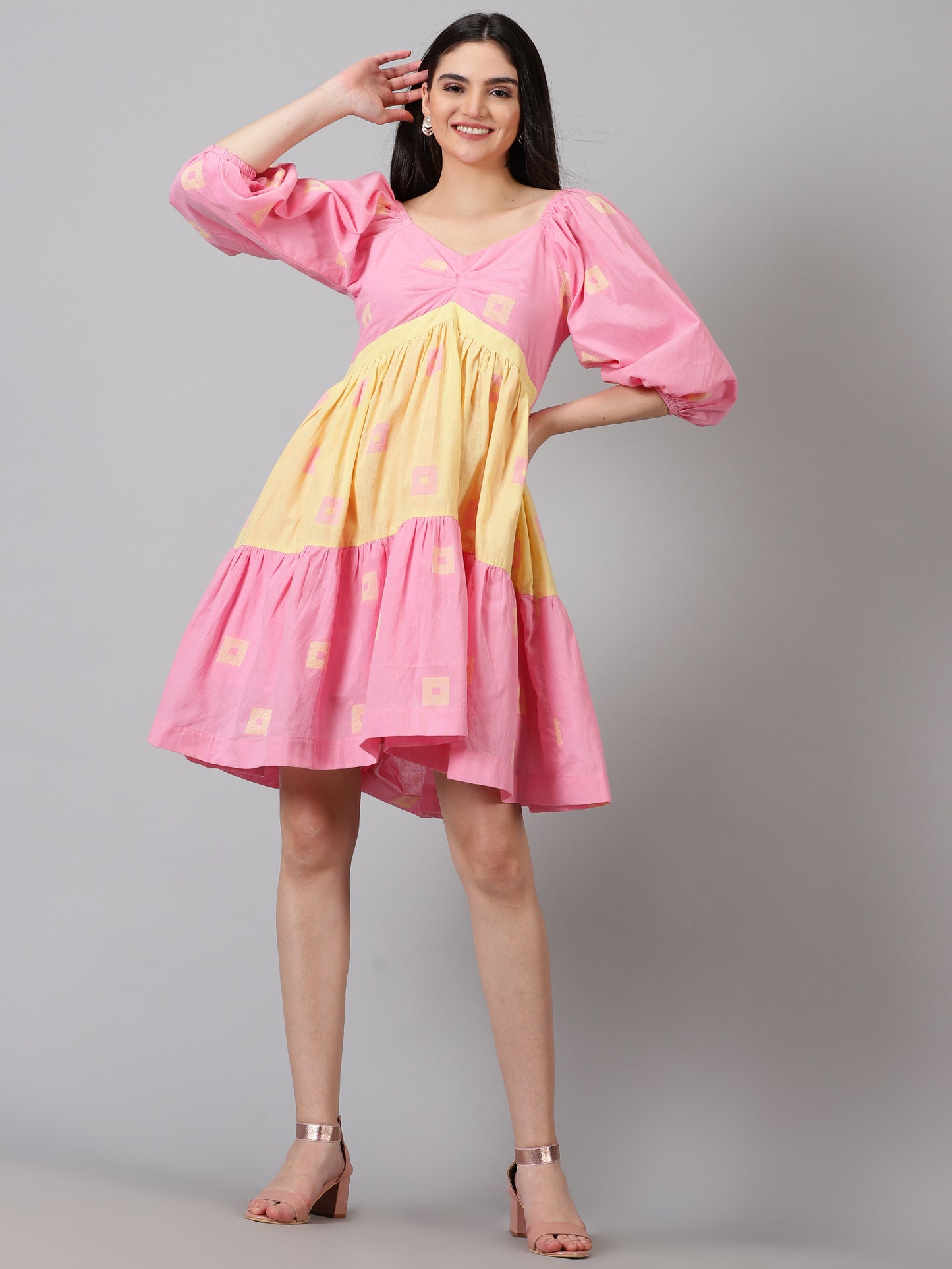 Candy Ruffled Mini Dress