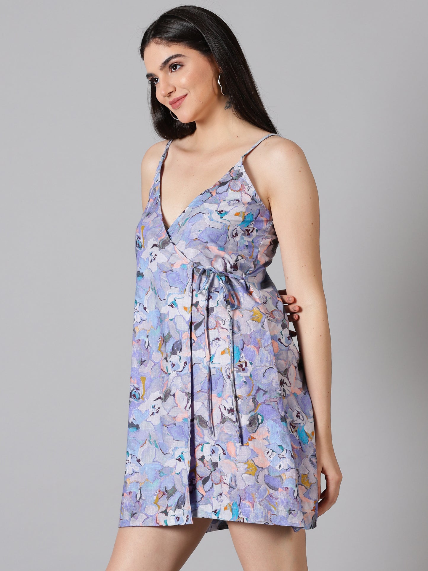 Laurel Lavender Wrap Dress