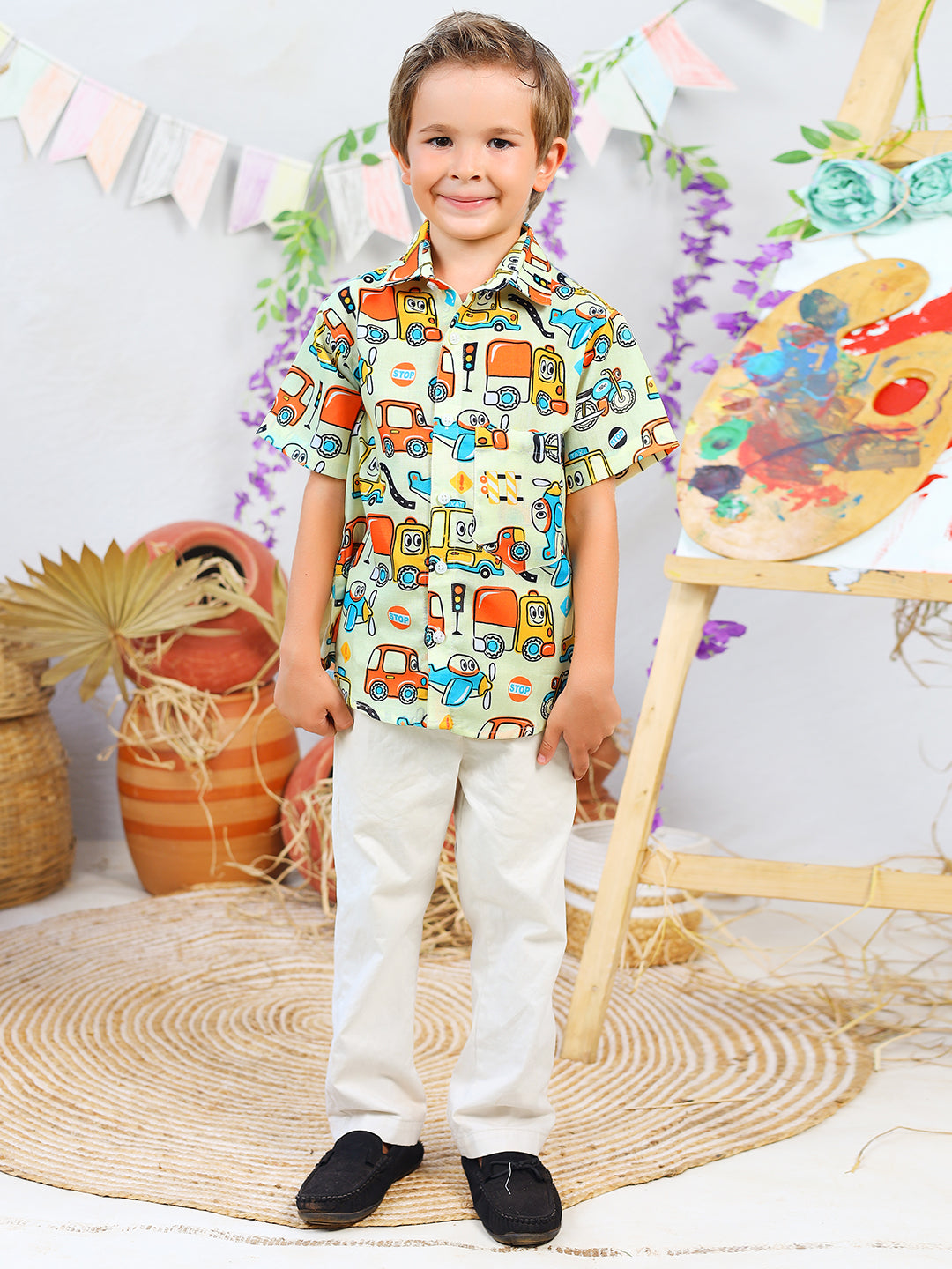 Boys Long Drive Printed Shirt