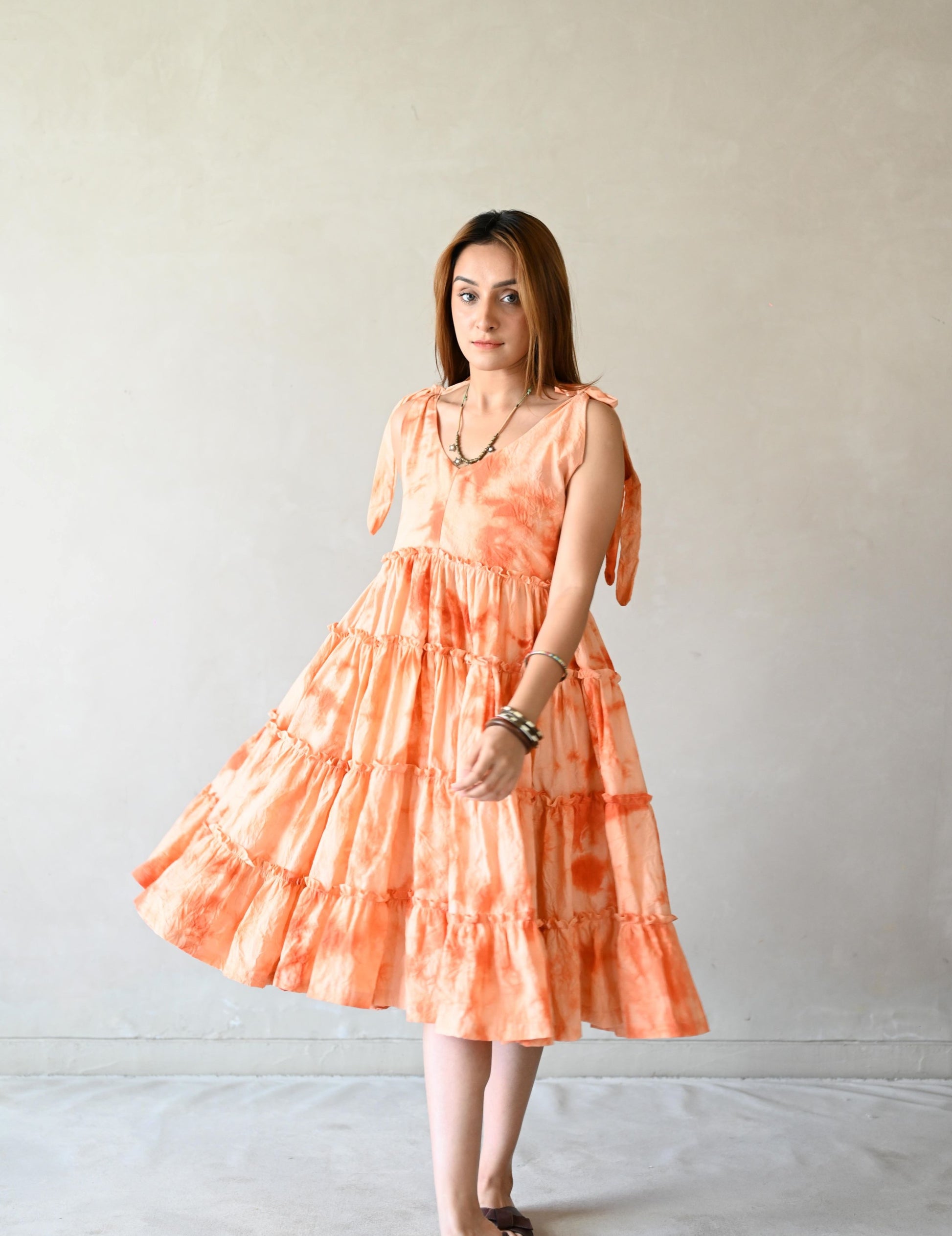 Orange Tie & Dye Dress – Jilmil Orange Tie & Dye Dress – Jilmil