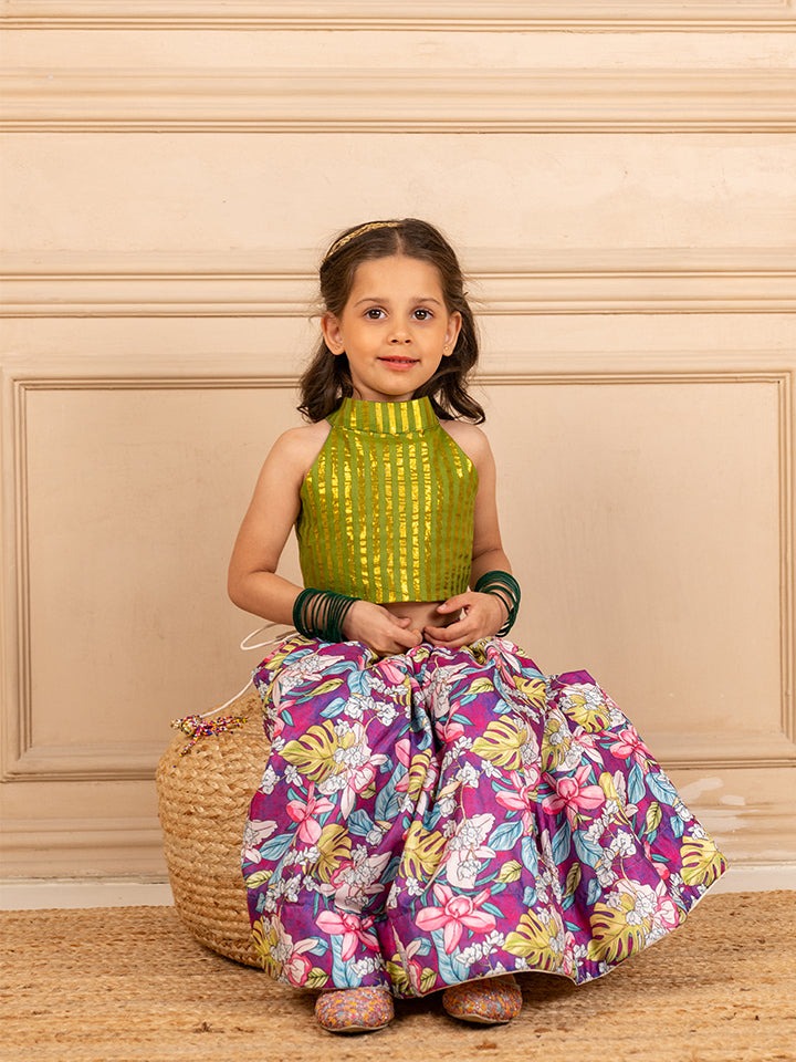 Boy & Girl Purple Sibling Outfits