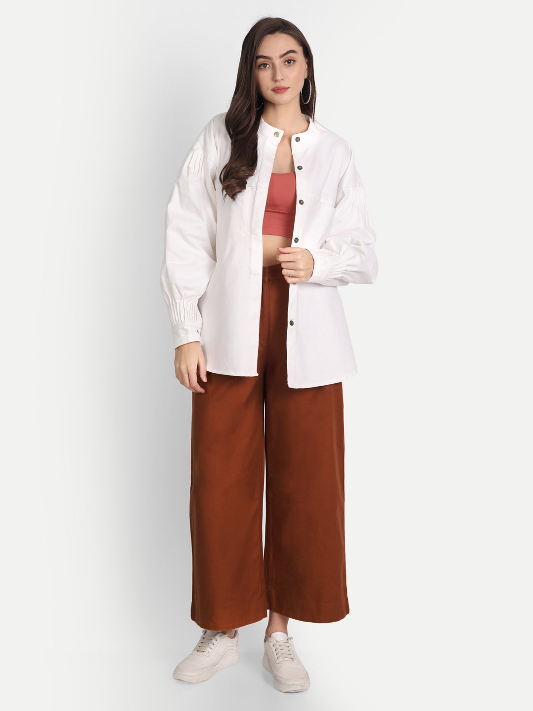 Rust Women Wide Leg Pant