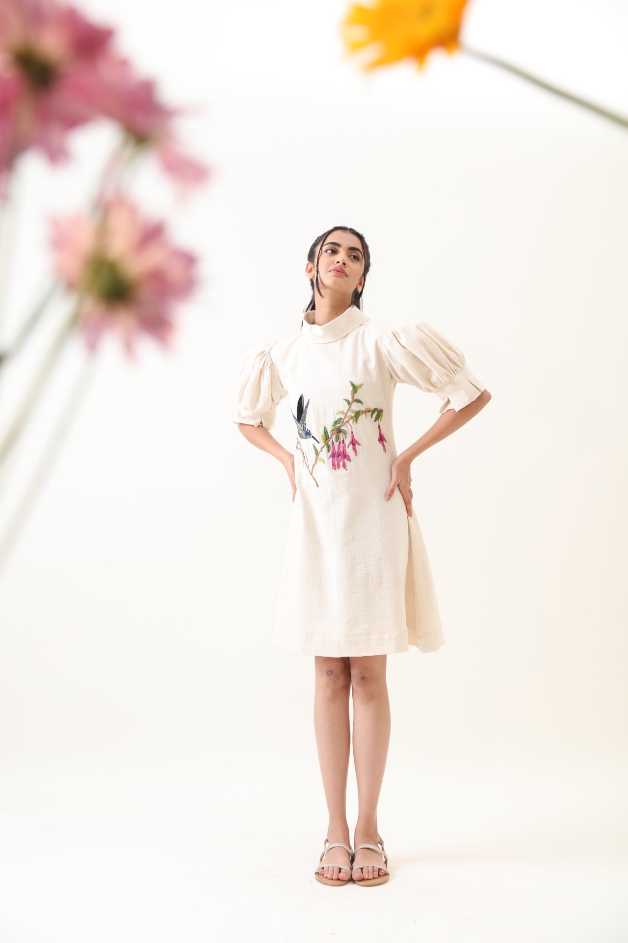 LoveBird Kala Cotton Embroidered Dress