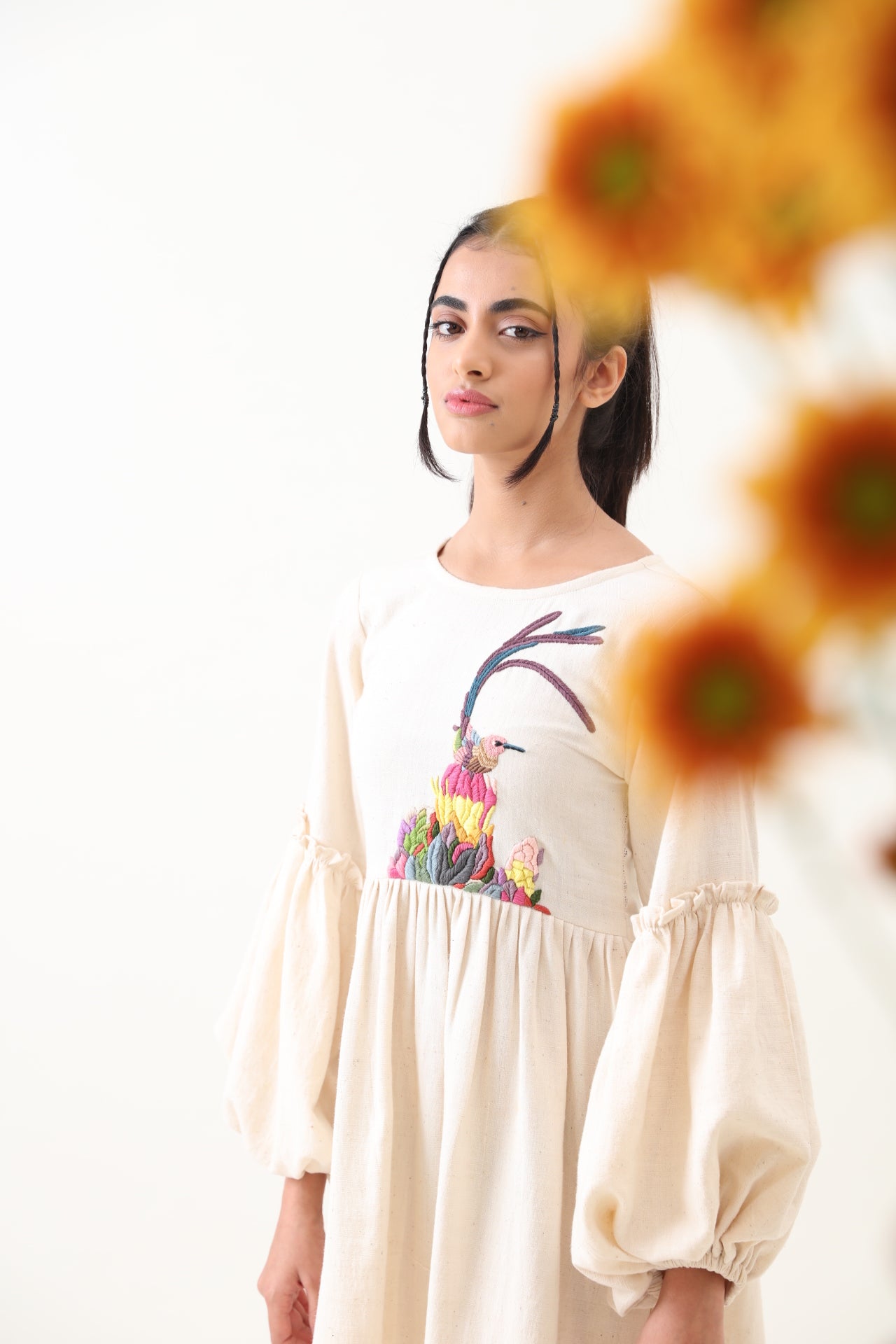 Eden Kala Cotton Embroidered Dress