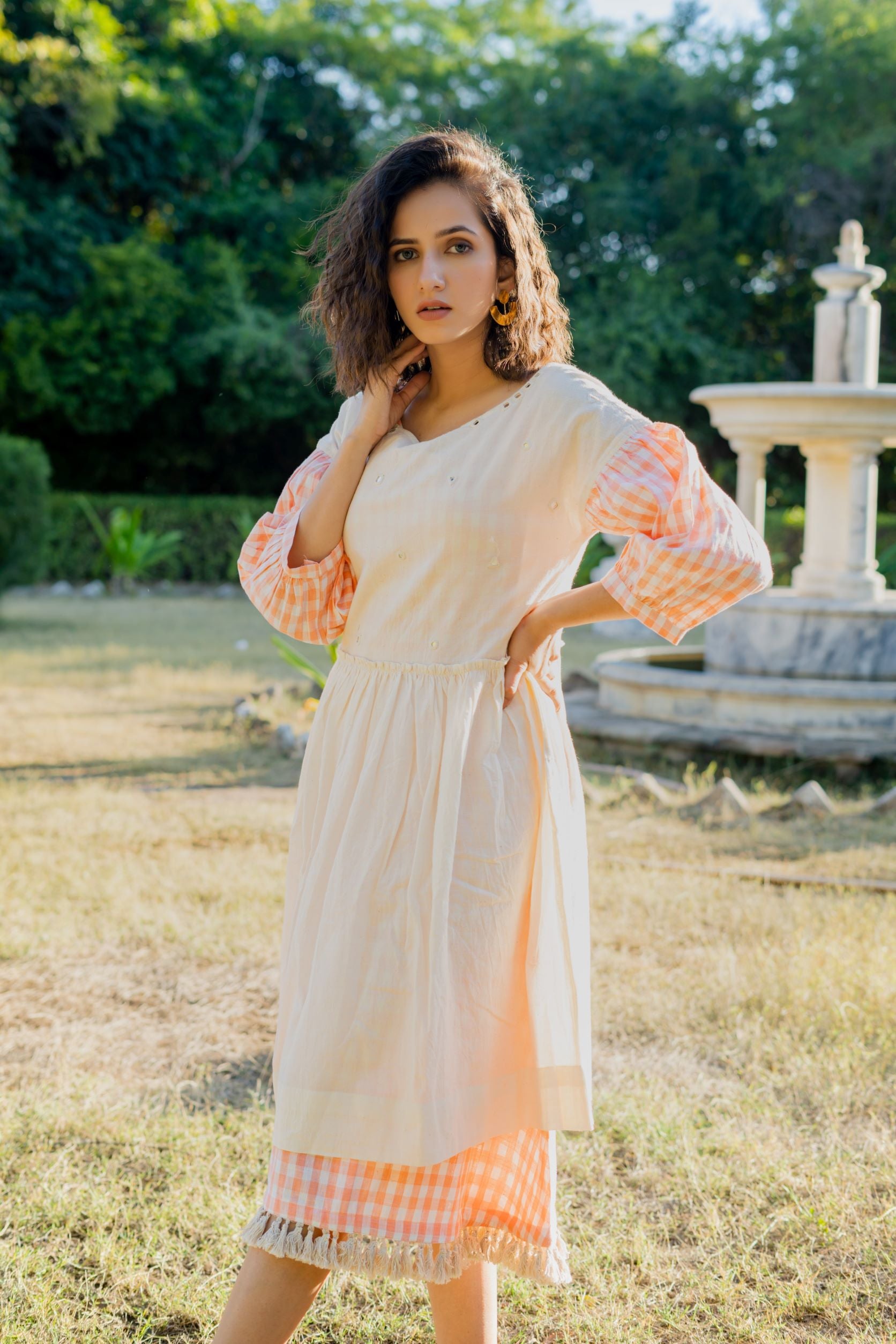 Double Layered Kala Cotton Dress Jilmil Double Layered Kala Cotton Dress Jilmil